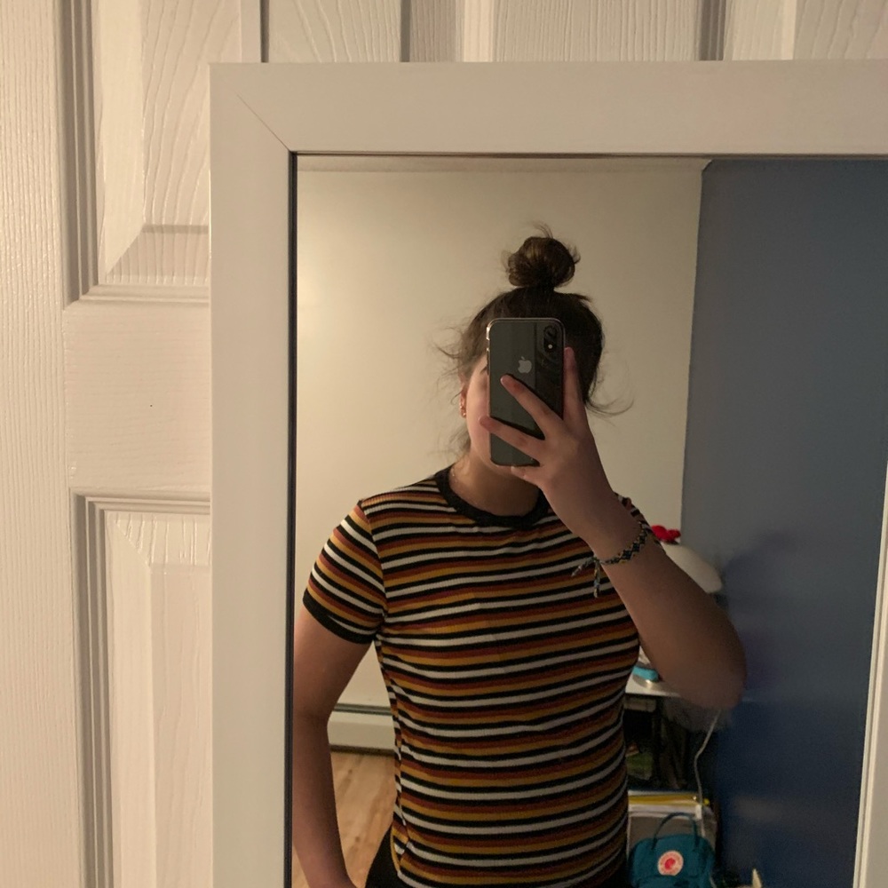 Striped Cropped Summer T-shirt